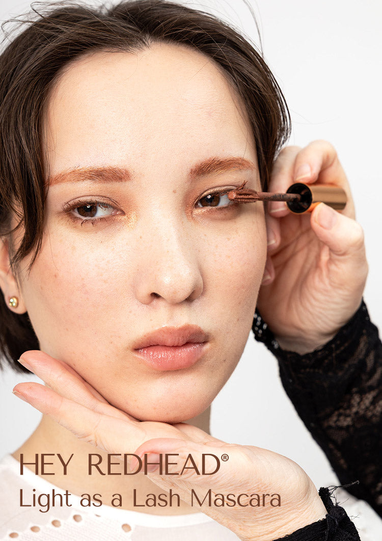 Hey Redhead Light as a Lash Mascara in True Redhead. Asian brows. Perfectbrows and lashes.