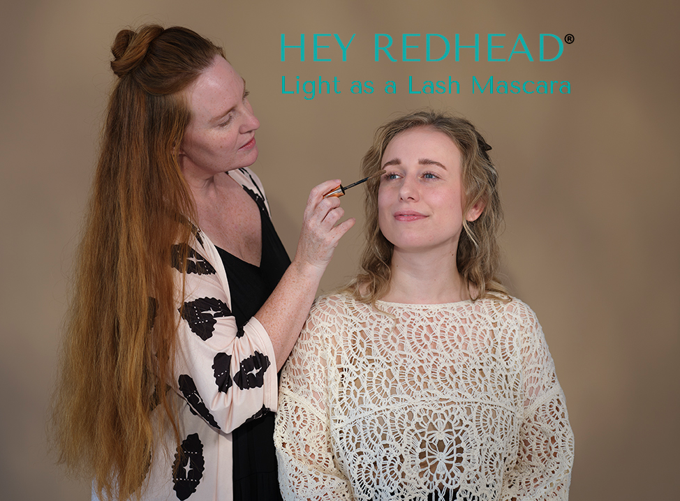 Hey Redhead Mascara Blonde lashes Gingerlicious Light as a Lash Redhead mascara Blonde mascara Natural mascara