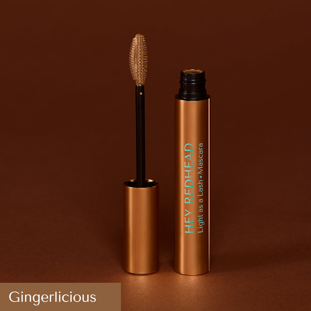 Gingerlicious ,Light as a Lash Mascara, HEY REDHEAD EU, Mascara for redheads, Mascara for blondes, mascara for gingers, mascara for cool undertones