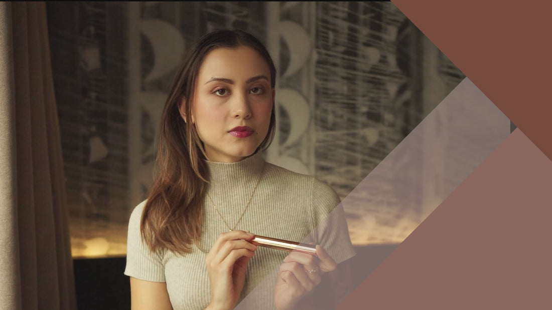 Aisha recommends Hey Redhead Mascara to add warmth and elegance. Aisha wears True Redhead on her black lashes and brows. Light as a Lash Mascara.